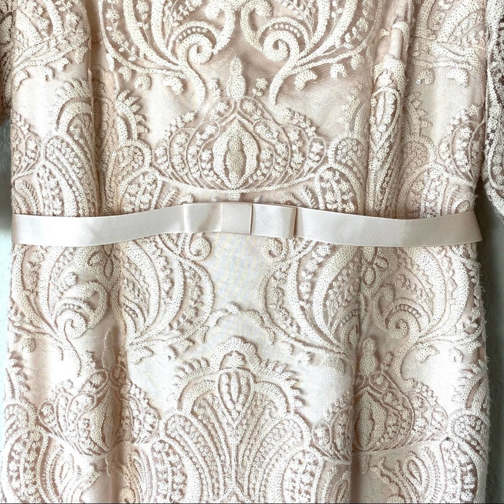 Emma Street Light Pink Lace Midi Dress Size 14 - Picture 4 of 7